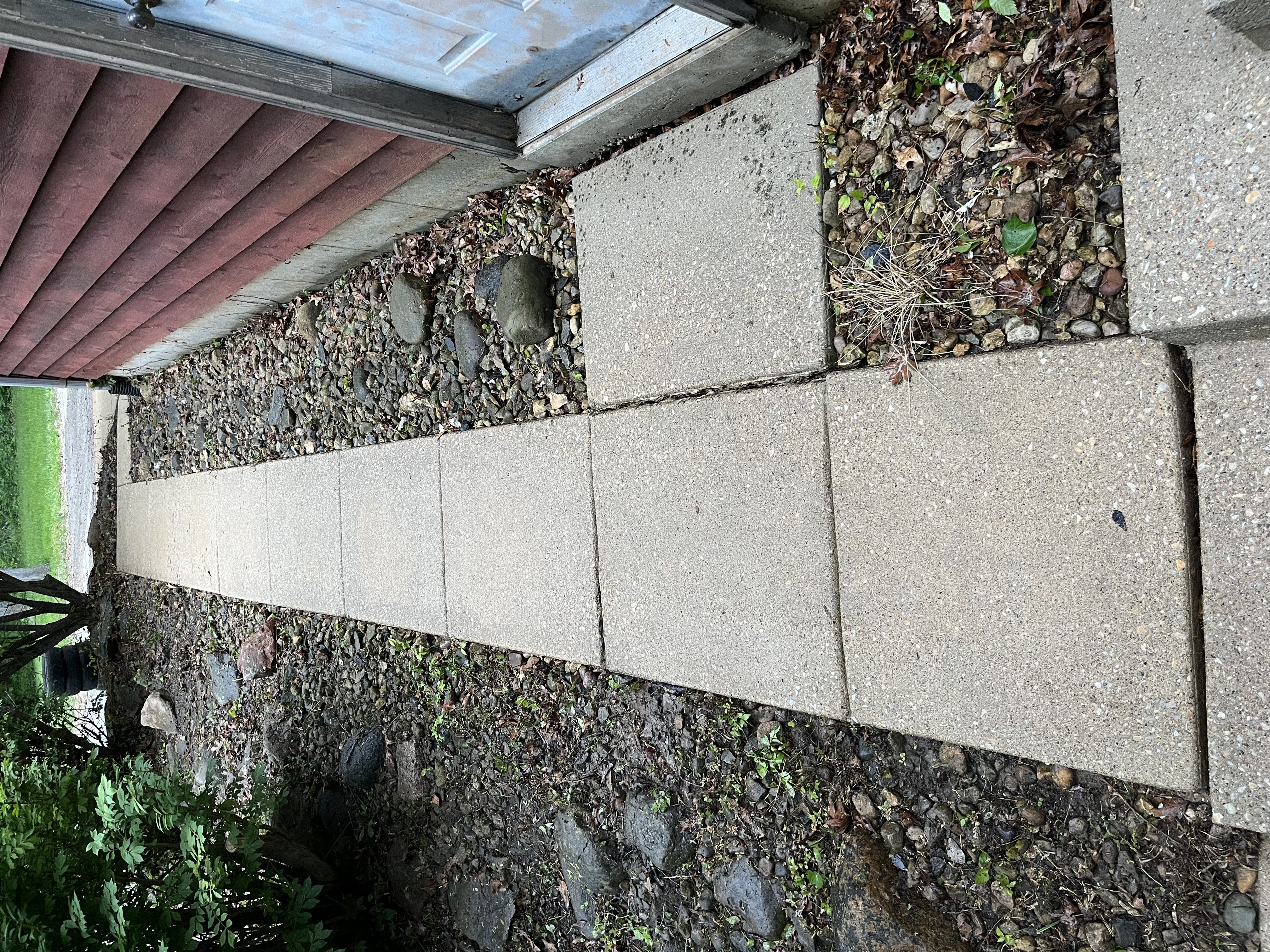 Sidewalk after cleaning